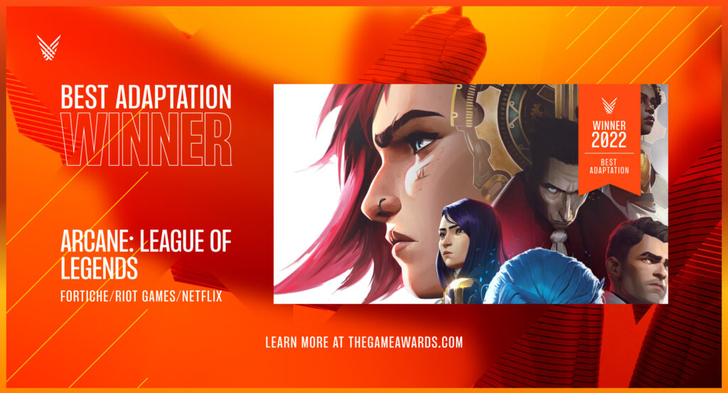 Arcane achieve Best Adaptation in The Game Awards 2022 3 Arcane achieve Best Adaptation in The Game Awards 2022 2