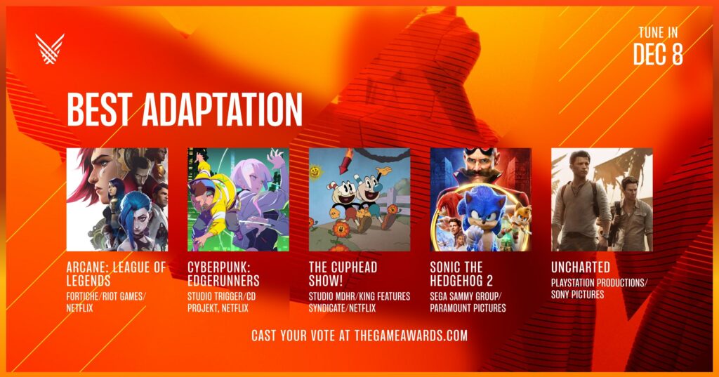 Arcane achieve Best Adaptation in The Game Awards 2022 2 best adaptation