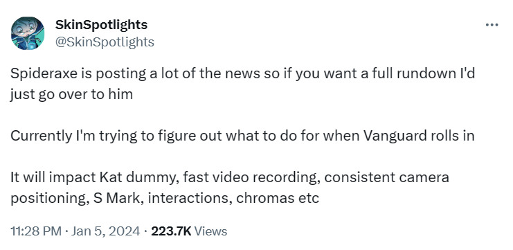 LoL creators worried about custom skins caused by Vanguard changes 4 LoL creators worried about custom skins caused by Vanguard changes 2